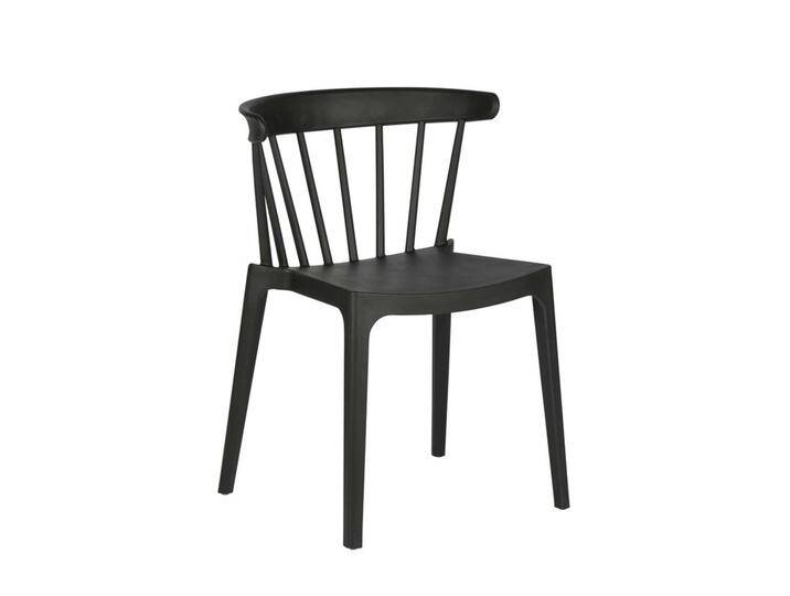 Esstischstuhl in Schwarz Kunststoff (2er Set) von Basilicana