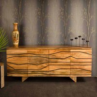 Esszimmer Sideboard aus Mangobaum Massivholz modern von Basilicana