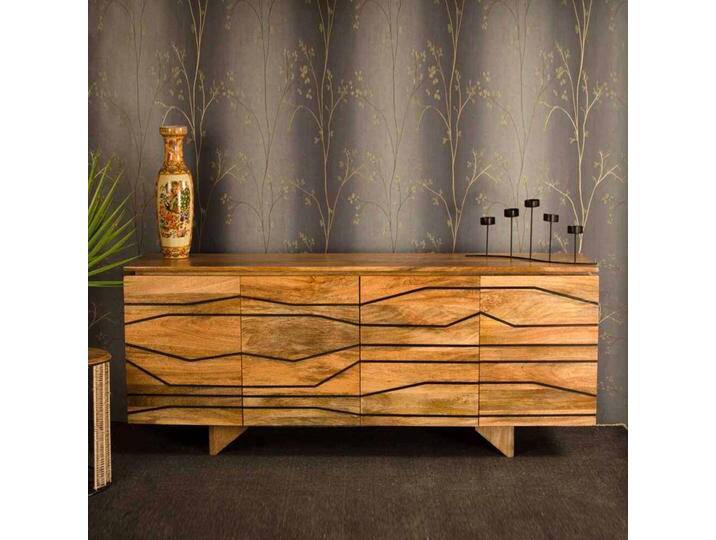 Esszimmer Sideboard aus Mangobaum Massivholz modern von Basilicana