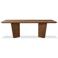 Esszimmer Tisch Buche teilmassiv braun modernem Design von Basilicana