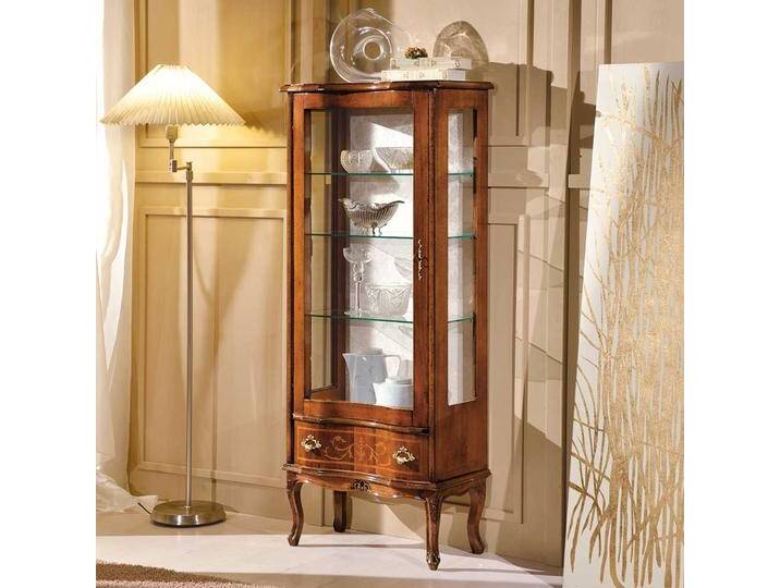 Esszimmer Vitrinenschrank in italienischem Design Blätter Rankenmuster von Basilicana