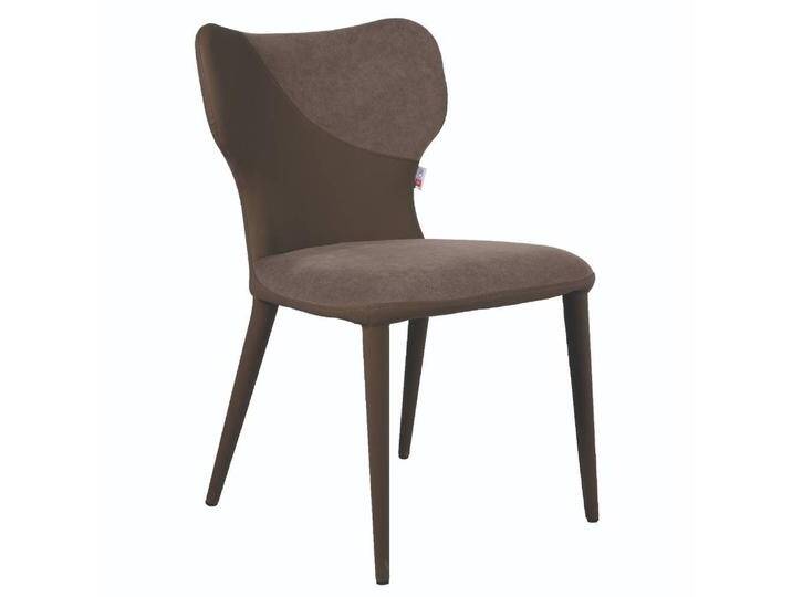 Esszimmerstuhl Polsterstuhl in Braun und Dunkelbraun (2er Set) von Basilicana