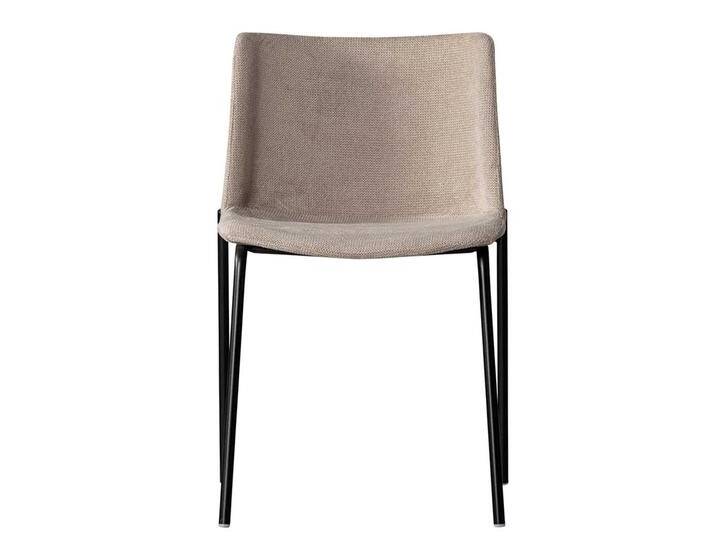 Esszimmerstuhl Set Beige in modernem Design 49 cm breit (2er Set) von Basilicana