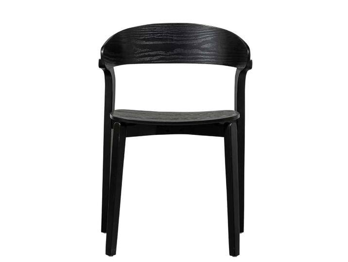 Esszimmerstuhl Stuhl Esszimmer mit Gestell aus Massivholz lackiert (2er Set) von Basilicana