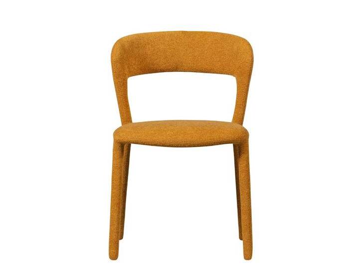 Esszimmerstuhl Stuhl Esszimmer mit gepolsterter Rückenlehne aus Webstoff (2er Set) von Basilicana