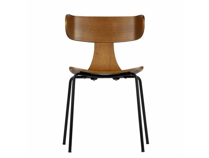 Esszimmerstuhl aus Esche Schichtholz Metall (2er Set) von Basilicana