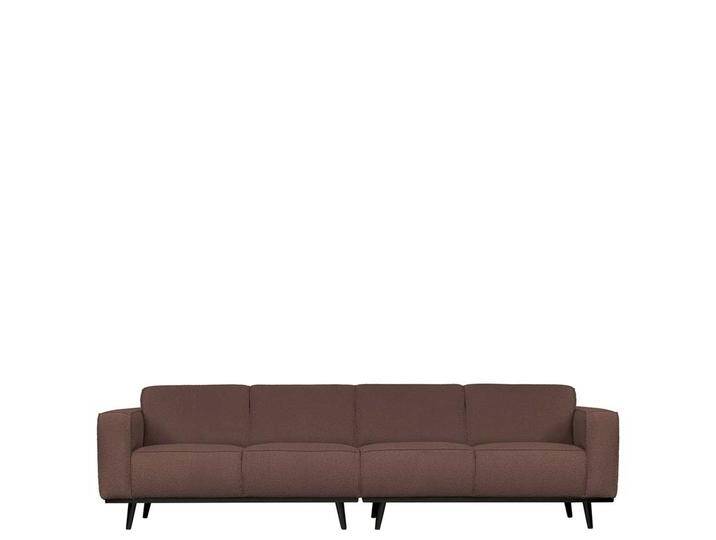 Federkern Sofa in Dunkelbraun Stoff modern von Basilicana