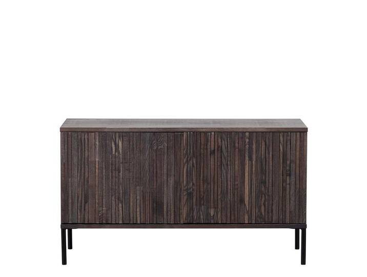 Fernsehmöbel modern in Esche dunkelbraun Metallgestell von Basilicana