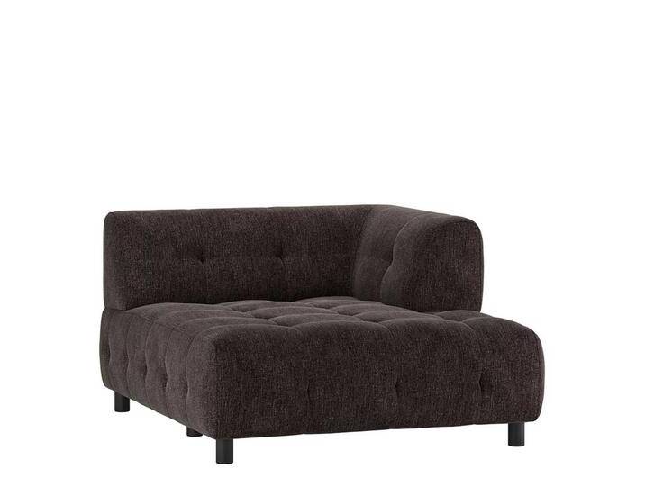 Flachgewebe Sofa Element Graubraun mit Armlehne rechts 140 cm tief Flachgewebe Sofa Element Graubraun mit Armlehne rechts 140 cm tief von Basilicana