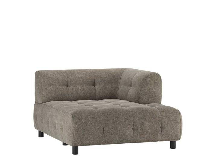 Flachgewebe Sofamodul Blassgrün in modernem Design 43 cm Sitzhöhe von Basilicana