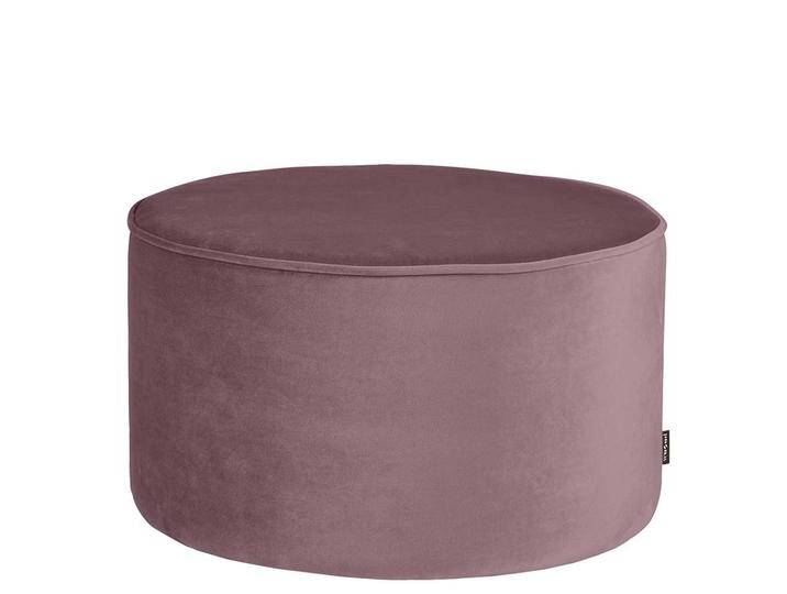 Fliederfarbener Samt Hocker 36 cm Sitzhöhe runder Form Fliederfarbener Samt Hocker 36 cm Sitzhöhe runder Form von Basilicana