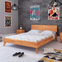 Futonbett aus Kernbuche Massivholz modern von Basilicana