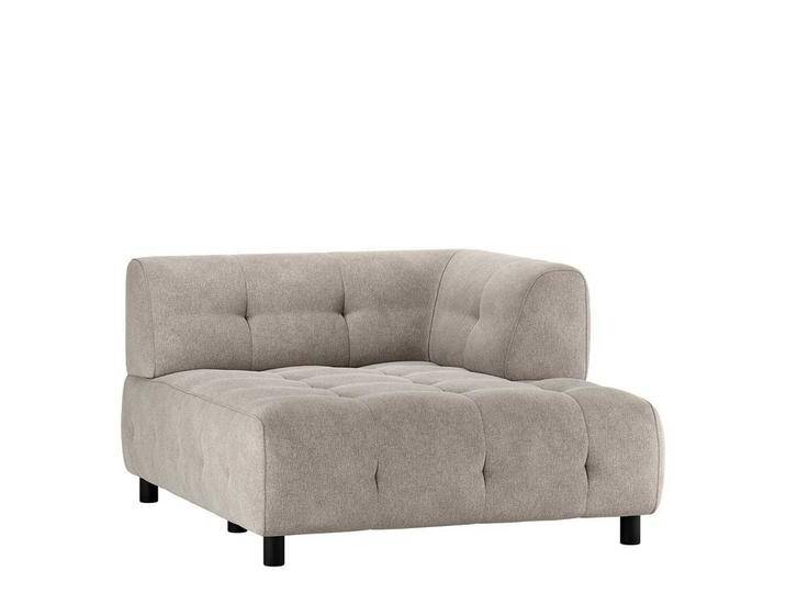 Graugrünes Sofa Modul aus Flachgewebe Armlehne rechts Graugrünes Sofa Modul aus Flachgewebe Armlehne rechts von Basilicana