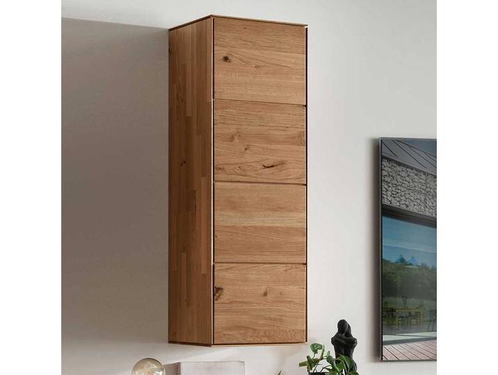 Hängeschrank Wohnzimmer aus Wildeiche Massivholz 40 cm breit von Basilicana