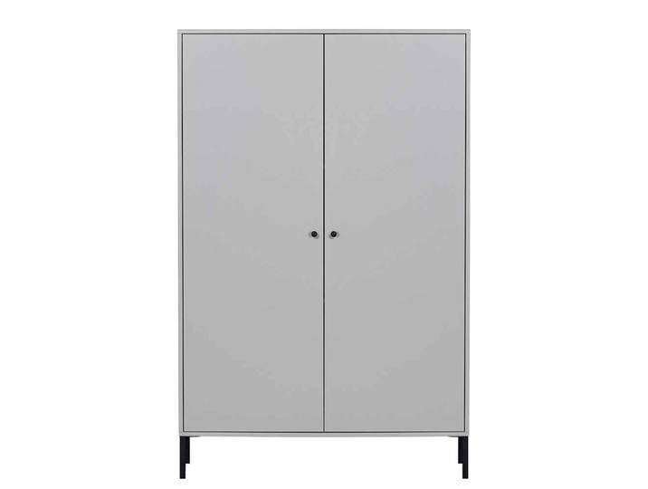 Hellgrauer Wohnzimmerschrank in modernem Design 100 cm breit Hellgrauer Wohnzimmerschrank in modernem Design 100 cm breit von Basilicana