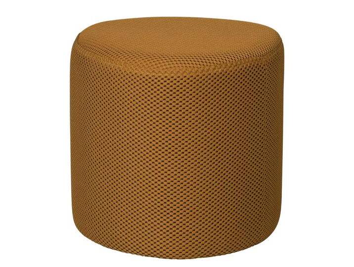 Hocker Beistellhocker aus Meshgewebe in Ocker (2er Set) von Basilicana