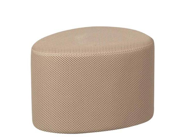 Hocker Polsterhocker mit Schaumstoffpolsterung aus Meshgewebe (2er Set) von Basilicana