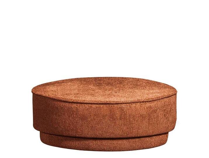 Hocker Sitzhocker in Rostfarben und runder Form von Basilicana