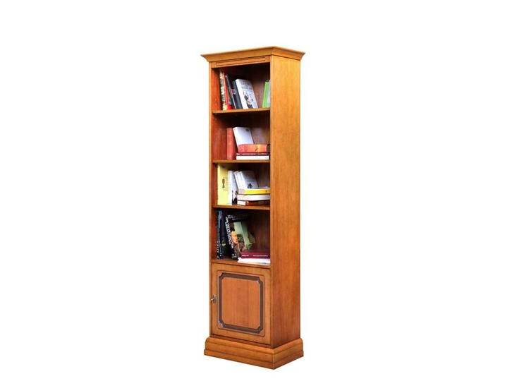 Holz Regal teilmassiv in Nussbaumfarben klassischen Stil von Basilicana