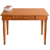 Klassischer Schreibtisch in Nussbaumfarben einer Schublade von Basilicana