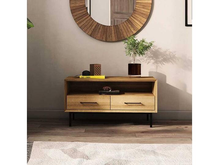 Kleines Lowboard aus Wildeiche Massivholz 90 cm breit - 50 cm hoch Kleines Lowboard aus Wildeiche Massivholz 90 cm breit - 50 cm hoch von Basilicana