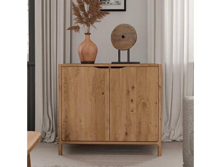 Kommode Massivholz Holzkommode in Wildeichefarben geölt von Basilicana