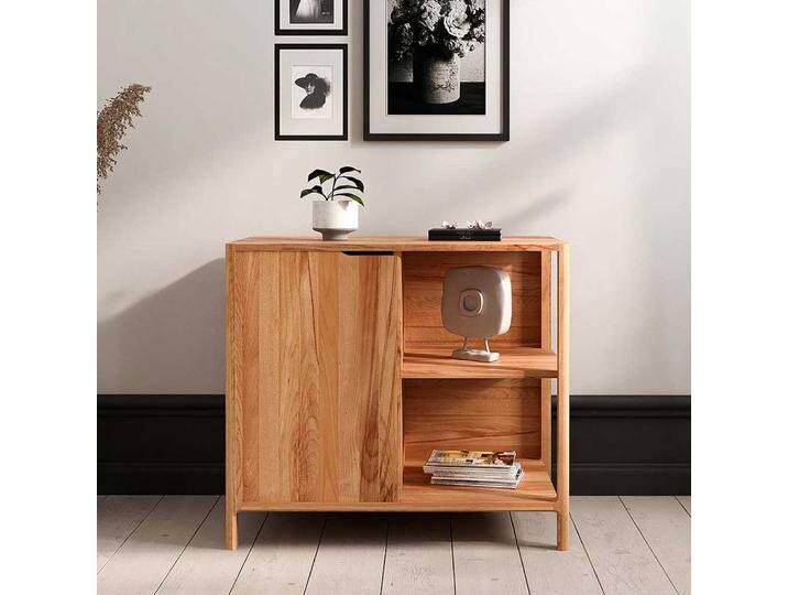 Kommode Sideboard mit offenen Fächern und Massivholz Oberfläche von Basilicana