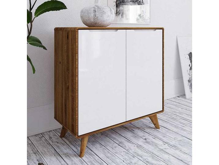 Kommode in Weiß und Wildeiche 2 türig Kommode in Weiß und Wildeiche 2 türig von Basilicana