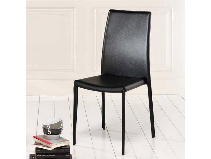 Kunstlederstuhl aus Textil stapelbar (4er Set) von Basilicana