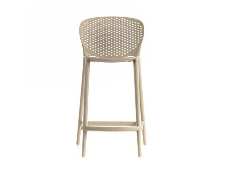 Kunststoff Barhocker wetterfest Beige (2er Set) von Basilicana