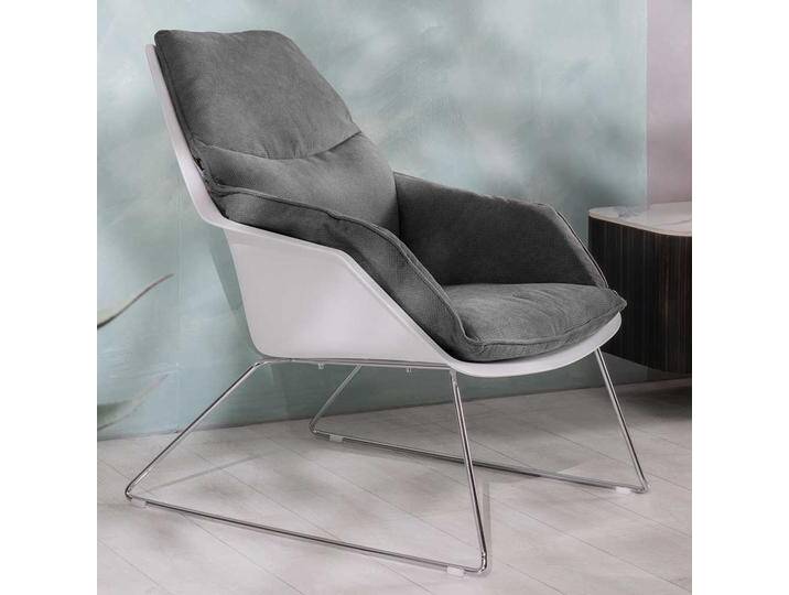 Kunststoff Schalen Sessel im Retrostil Schaumstoffpolsterung (2er Set) von Basilicana