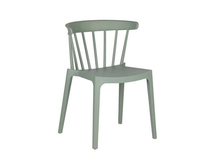 Kunststoff Stuhl in Grün stapelbar (2er Set) von Basilicana