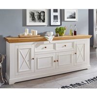 Landhaus Sideboard aus Kiefer Massivholz Landhaus Design von Basilicana