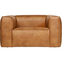 Lounge Sessel in Cognac Braun Recyclingleder von Basilicana