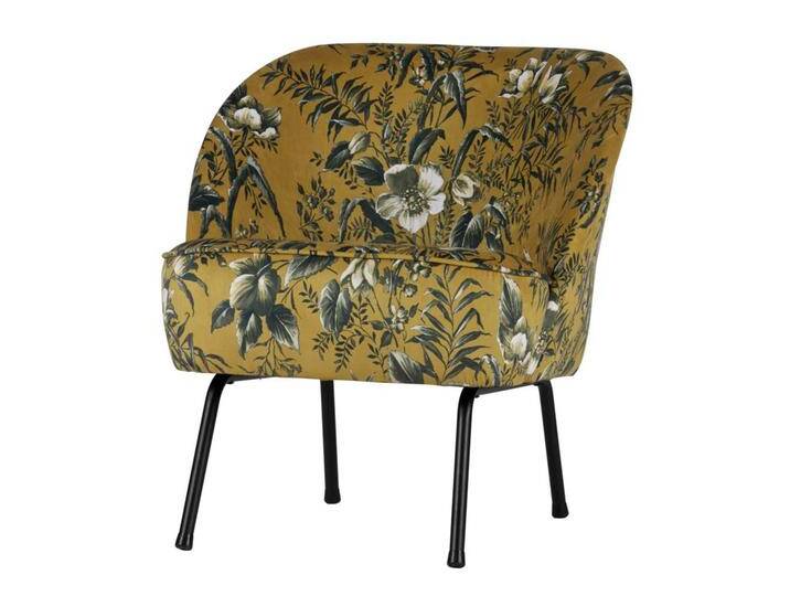 Loungesessel in Gelb Bunt Blumenmuster von Basilicana