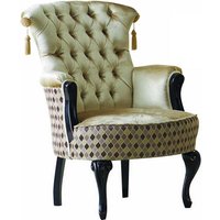 Luxus Sessel in italienischem Design Dunkelbraun und Beige von Basilicana