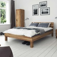 Massivholz Bett aus Wildeiche geölt modern von Basilicana