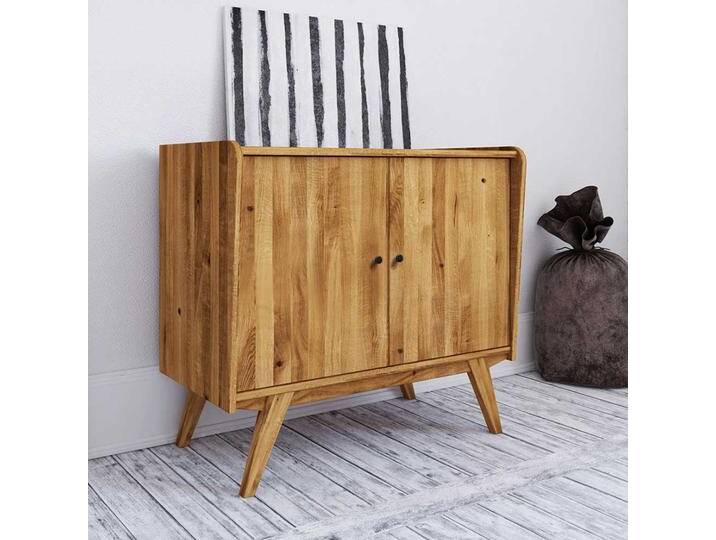 Massivholz Kommode mit zwei Türen Wildeiche geölt Massivholz Kommode mit zwei Türen Wildeiche geölt von Basilicana