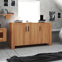 Massivholz Sideboard aus Kernbuche geölt 3 türig von Basilicana