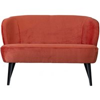 Modernes Einzelsofa in Apricot und Schwarz 45 cm Sitzhöhe von Basilicana