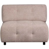 Modernes Modulsofa Element in Mauve Chenille Einsitzer von Basilicana