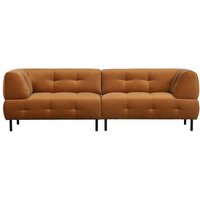 Modernes Sofa in Hellbraun Bezug gewaschener Samt von Basilicana