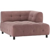 Modul Couch-Element rechts in Mauve Webstoff 122 cm breit von Basilicana