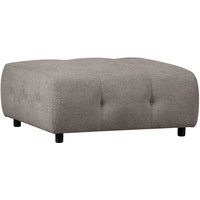 Modul Hocker Sofa in Graugrün Chenille Vierfußgestell aus Holz von Basilicana
