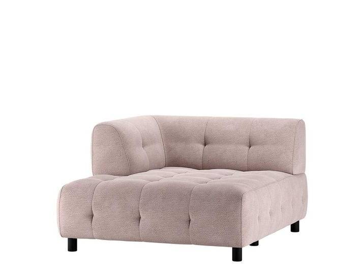 Modulares Ecksofa-Element Mauve aus Chenillegewebe 122 cm breit von Basilicana