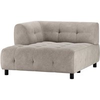 Modulares Sofa Flachgewebe in Graugrün 43 cm Sitzhöhe von Basilicana