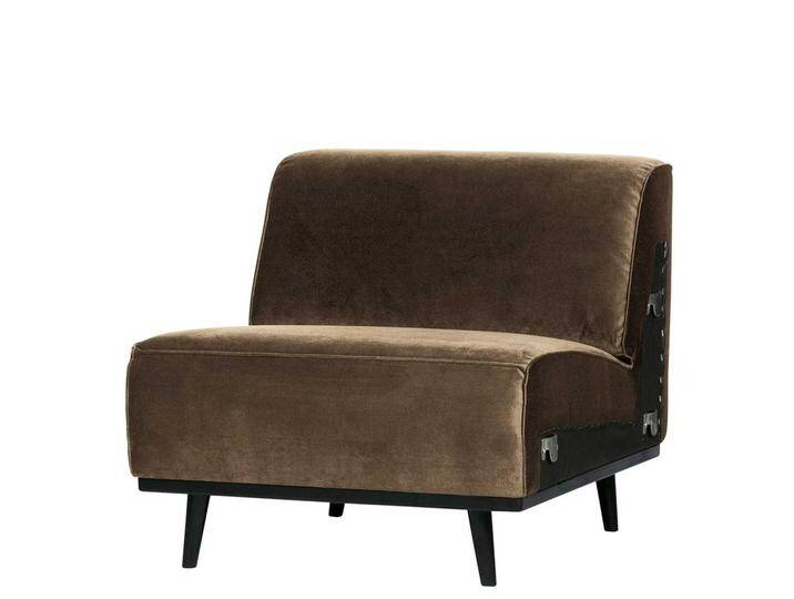 Modularsofa Element Samt in Taupe Vierfußgestell aus Holz Modularsofa Element Samt in Taupe Vierfußgestell aus Holz von Basilicana