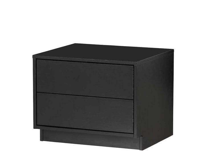 Nachttisch Schrank mit zwei Schubladen Push to open Funktion von Basilicana