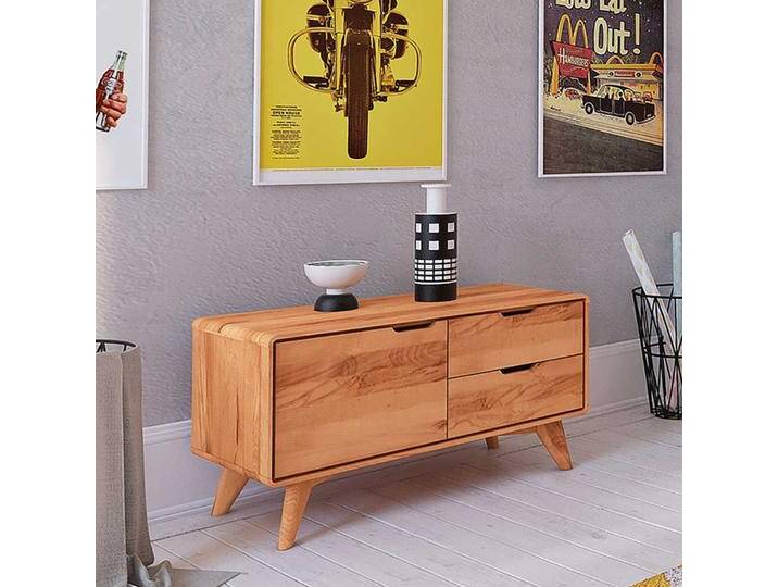 Niedrige Kommode aus Kernbuche Massivholz 90 cm breit Niedrige Kommode aus Kernbuche Massivholz 90 cm breit von Basilicana