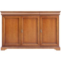 Nussbaum Sideboard teilmassiv 136 cm breit Türen abschließbar von Basilicana